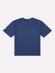 New Balance Light Blue Kids Fitness Centre Illustrated Graphic 100% Cotton T-Shirt - Image 8 of 10