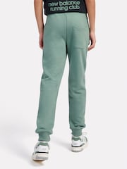 New Balance Green Boys 100% Cotton French Terry Stacked Logo Joggers - Image 3 of 5