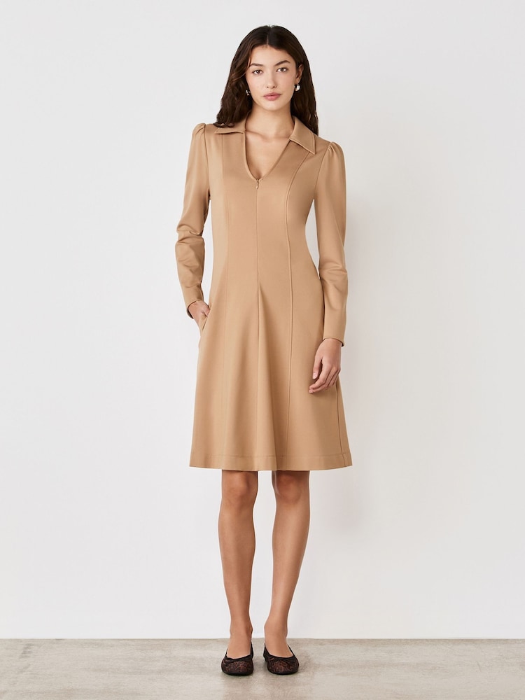 Finery Bethany Ponte Jersey Knee Length Dress - Image 1 of 4