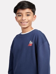 New Balance Blue Kids Sneaker Guy Crew Sweatshirt - Image 4 of 10