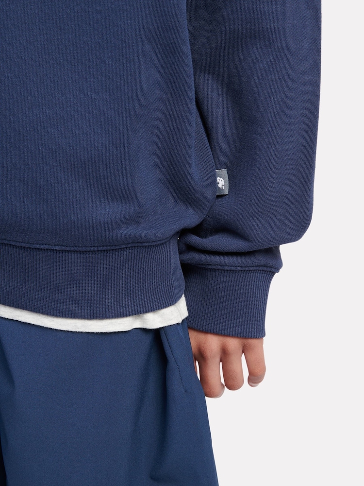 New Balance Blue Kids Sneaker Guy Crew Sweatshirt - Image 6 of 10