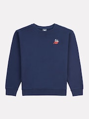 New Balance Blue Kids Sneaker Guy Crew Sweatshirt - Image 7 of 10