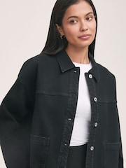 Черная джинсовая куртка Finery Elidih - Изображение 4 из 4
