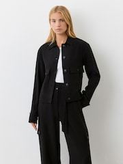 Finery Black Alexa Black Utility Jacket - Image 2 of 4