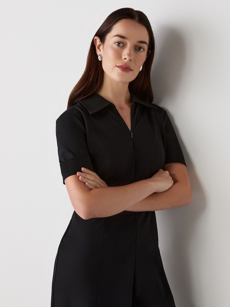 Finery Black Marley Black Ponte Jersey Jumpsuit - Image 3 of 4