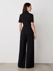 Finery Marley Black Ponte Jersey Jumpsuit - Imagen 4 de 4