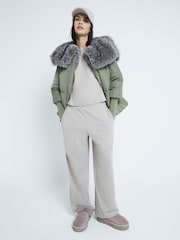 River Island Grey Short Sleeve 100% Cotton T-Shirt and Joggers Set - Image 2 of 6