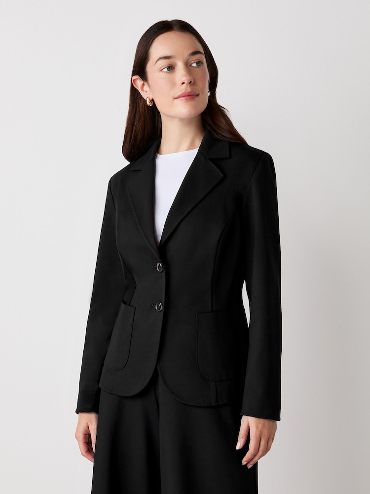 Finery Black Jules Ponte Jersey Blazer - Image 4 of 4