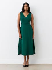 Finery Adele Bottle Ponte Jersey Midi Dress - Image 1 of 4