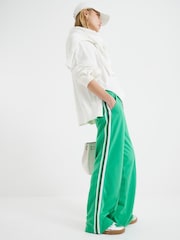 River Island Green Side Stripe Wide Leg Joggers - Image 2 of 6