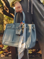 River Island Blue Charm Tote Bag - Image 1 of 6