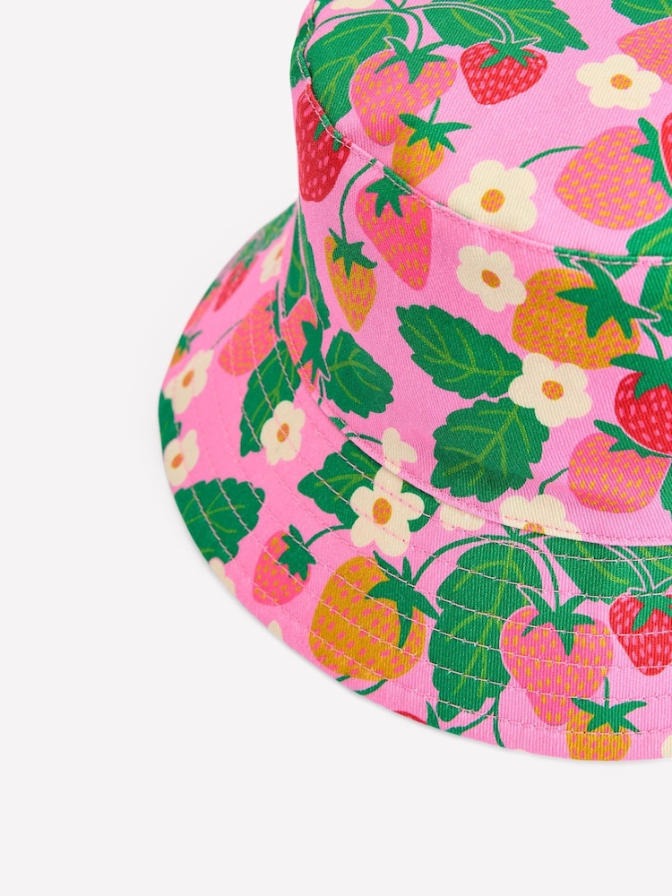 Boden Pink Bucket 100% Cotton Hat - Image 3 of 3 Boden Pink Bucket 100% Cotton Hat - Image 3 of 3