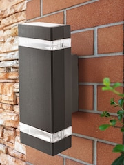 Searchlight Black Durham Rectangle LED Outdoor Wall Light - Image 1 of 4