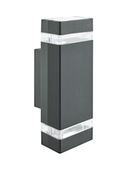 Searchlight Black Durham Rectangle LED Outdoor Wall Light - Image 2 of 4