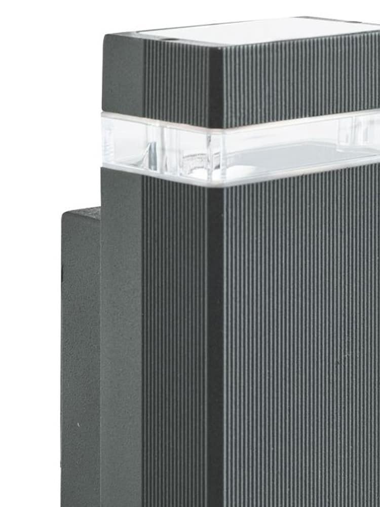 Searchlight Black Durham Rectangle LED Outdoor Wall Light - Image 4 of 4