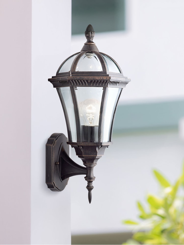 Searchlight Brown Heritage Wall Outdoor Uplight - Image 1 of 3 Searchlight Brown Heritage Wall Outdoor Uplight - Image 1 of 3