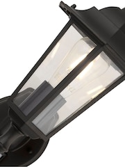Searchlight Matt Black and Clear Luna Outdoor Wall Light Uplight - Image 4 of 4