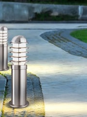 Searchlight Stainless Steel Jonah Outdoor Post Light - Image 1 of 4