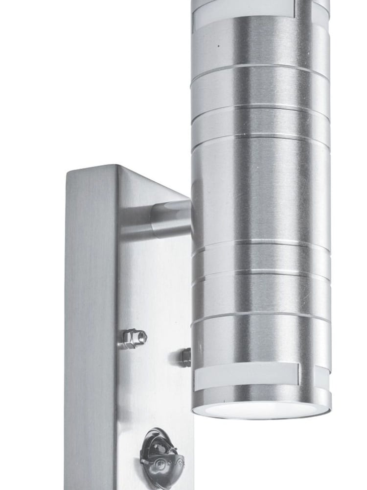 Searchlight Stainless Steel Liberty Double Outdoor PIR Wall Light - Image 4 of 4 Searchlight Stainless Steel Liberty Double Outdoor PIR Wall Light - Image 4 of 4