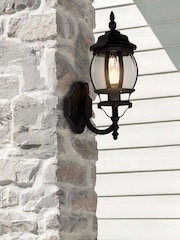 Searchlight Black Aslan Outdoor Wall Light - Image 1 of 4