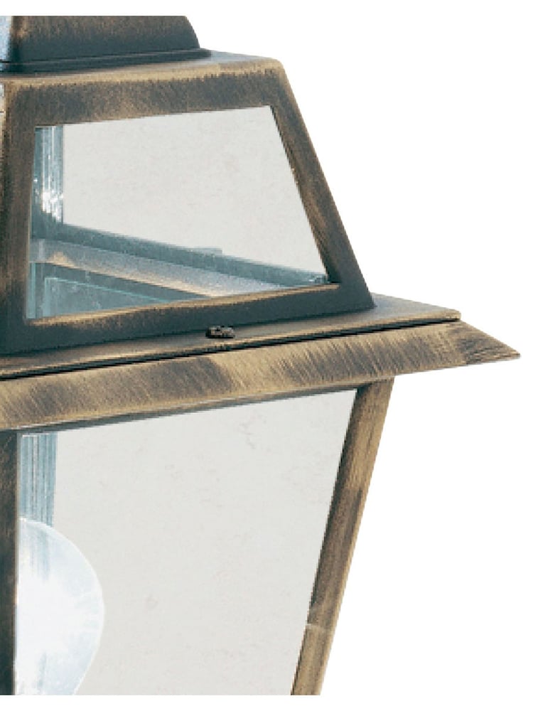 Searchlight Black and Gold Cannes Outdoor Uplight Wall Light - Image 4 of 4