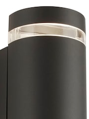 Searchlight Grey and Clear Durham GY Outdoor 2Lt Wall Light - Image 4 of 4