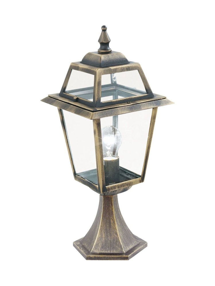 Searchlight Black and Gold Cannes Outdoor Post Light - Image 2 of 3