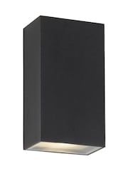 Searchlight Black and Silver Lima Outdoor Wall Light - Image 2 of 4