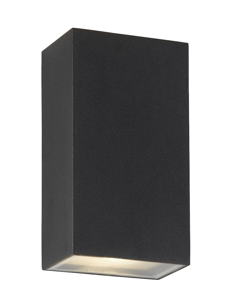 Searchlight Black and Silver Lima Outdoor Wall Light - Image 2 of 4