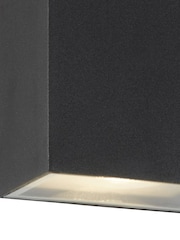 Searchlight Black and Silver Lima Outdoor Wall Light - Image 4 of 4