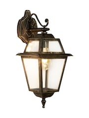 Searchlight Black and Gold Cannes Wall Outdoor Downlight - Image 2 of 4