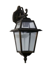 Searchlight Black and Gold Cannes Wall Outdoor Downlight - Image 3 of 4