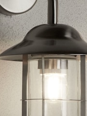 Searchlight Satin Silver and Clear Manhattan SS Outdoor Wall Light - Image 4 of 4