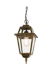 Searchlight Black and Gold Cannes Pendant Lantern - Image 2 of 4