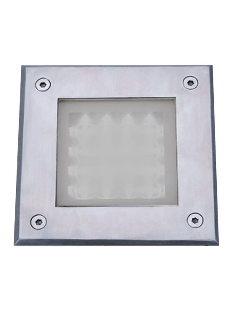 Searchlight Stainless Steel Edge Glow LED Recessed Square Walkover Outdoor Wall - Image 2 of 4