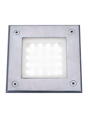 Searchlight Stainless Steel Edge Glow LED Recessed Square Walkover Outdoor Wall - Image 3 of 4