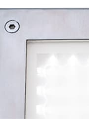 Searchlight Stainless Steel Edge Glow LED Recessed Square Walkover Outdoor Wall - Image 4 of 4
