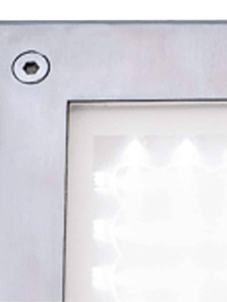 Searchlight Stainless Steel Edge Glow LED Recessed Square Walkover Outdoor Wall - Image 4 of 4