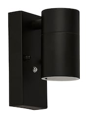 Searchlight Black White and Clear Berlin Outdoor Wall Light - Image 2 of 4