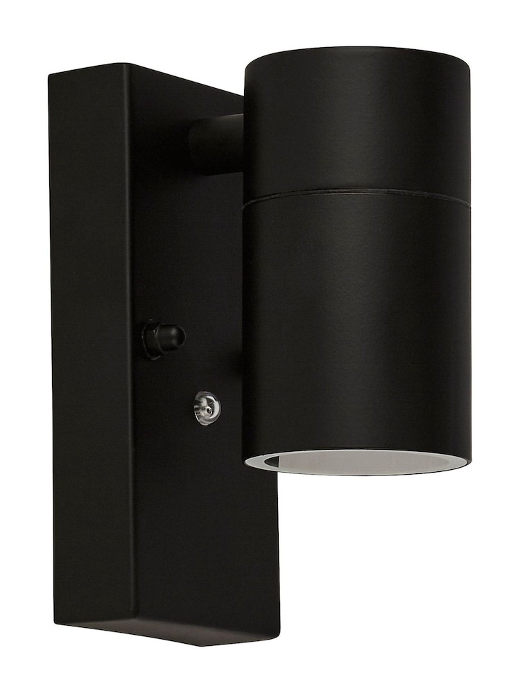 Searchlight Black White and Clear Berlin Outdoor Wall Light - Image 2 of 4