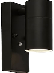 Searchlight Black White and Clear Berlin Outdoor Wall Light - Image 4 of 4