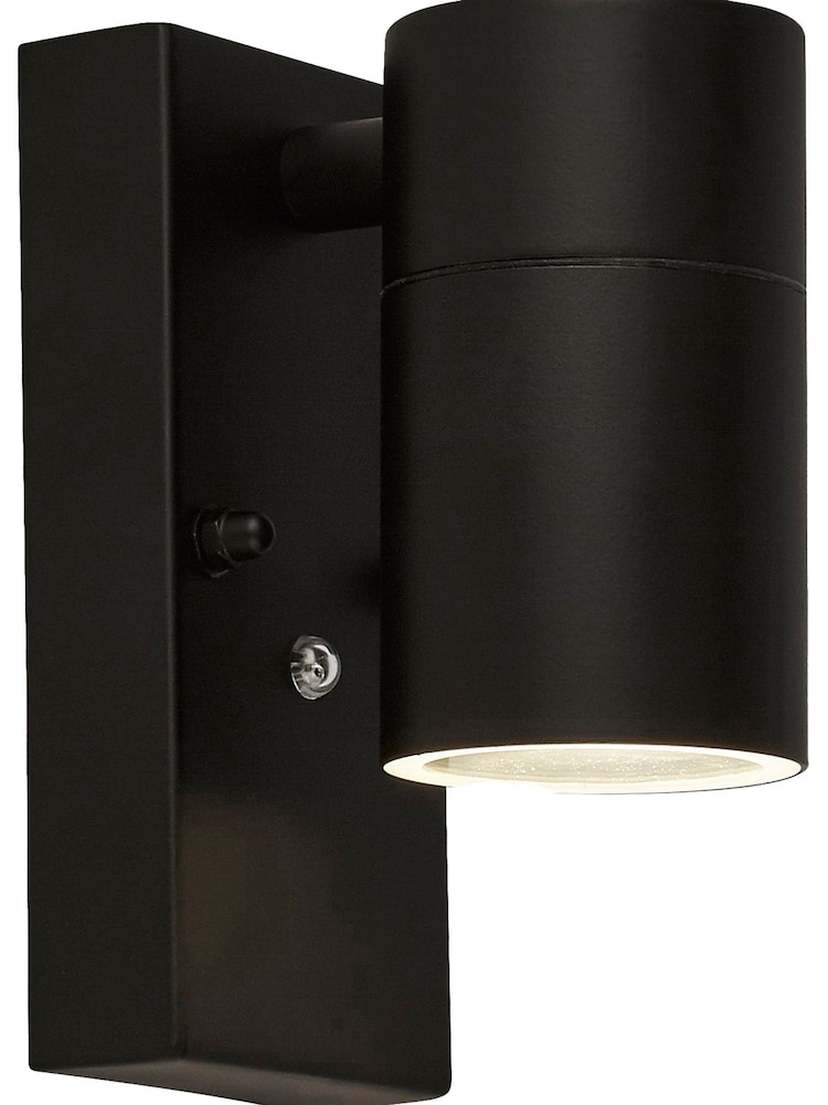 Searchlight Black White and Clear Berlin Outdoor Wall Light - Image 4 of 4