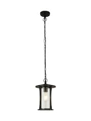 Searchlight Black and Clear Cyprus Pendant Outdoor Light - Image 2 of 4