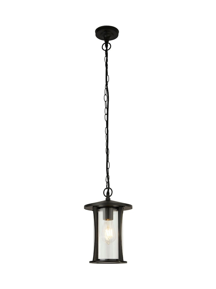 Searchlight Black and Clear Cyprus Pendant Outdoor Light - Image 2 of 4