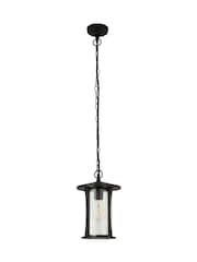 Searchlight Black and Clear Cyprus Pendant Outdoor Light - Image 3 of 4