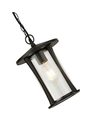 Searchlight Black and Clear Cyprus Pendant Outdoor Light - Image 4 of 4