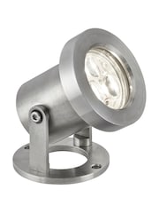 Searchlight Satin Silver Apex LED Outdoor Spotlight - Image 2 of 4