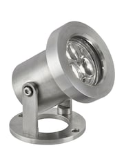 Searchlight Satin Silver Apex LED Outdoor Spotlight - Image 3 of 4