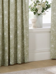 Wylder Sage Bella Pencil Pleat Curtains - Image 3 of 5