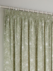 Wylder Sage Bella Pencil Pleat Curtains - Image 4 of 5